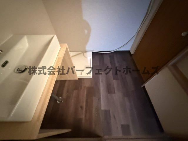 黒原旭町テラスハウス　賃貸の洗面所|スペースが確保できる洗面所です