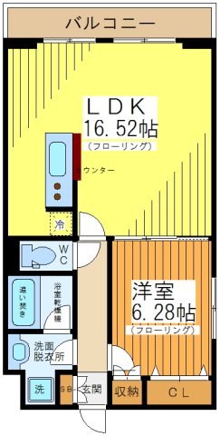 ベルヴュコート世田谷豪徳寺の間取り