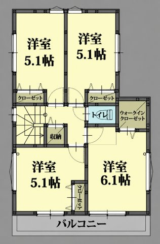 朝霞市膝折町1期の間取り