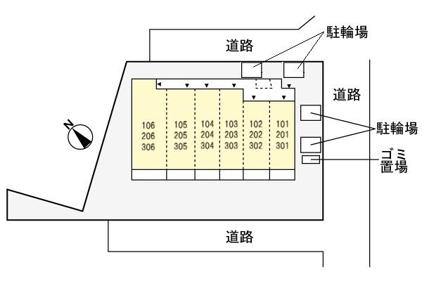 【駐車場】 | 旭町１丁目アパート（０２８７５１９０１）
