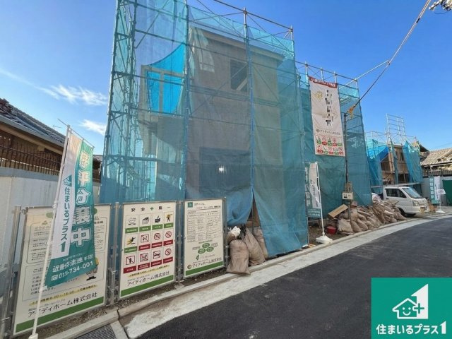 ◆八尾市佐堂町　第1期　新築一戸建ての外観|周辺は落ち着いた街並みの住宅地！子育てがしやすい住環境です！まだ未完成ですが、現地でしかわからない事もございます。是非一度ご覧ください。