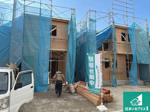 八尾市佐堂町　第1期　新築一戸建ての外観|現在建築中！落ち着いた街並みで新生活を始めることが出来そう！周辺の物件も併せてご紹介させて頂きます！