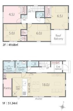 八尾市佐堂町　第1期　新築一戸建ての間取り|1号地