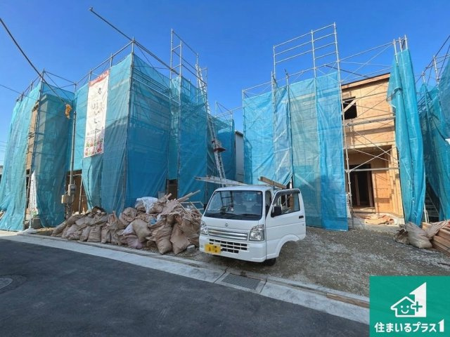 八尾市佐堂町　第1期　新築一戸建ての外観|現在建築中！落ち着いた街並みで新生活を始めることが出来そう！周辺の物件も併せてご紹介させて頂きます！