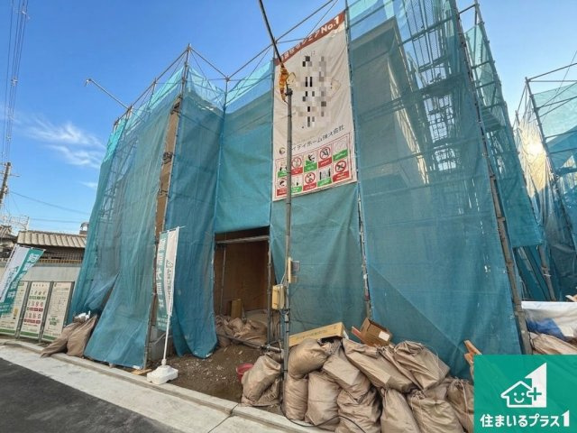 八尾市佐堂町　第1期　新築一戸建ての外観|現在の進捗状況です！順調に作業進行中、完成が待ち遠しいです！詳細の間取り等、お気軽にお問い合わせください！