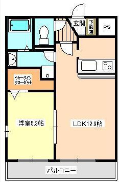 アクアクロス光の森の間取り|同タイプの別部屋の写真です。現況優先
