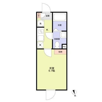 Ｋｅｉ－ｅｉ　Ｒｅｓｉｄｅｎｃｅ稲毛の間取り
