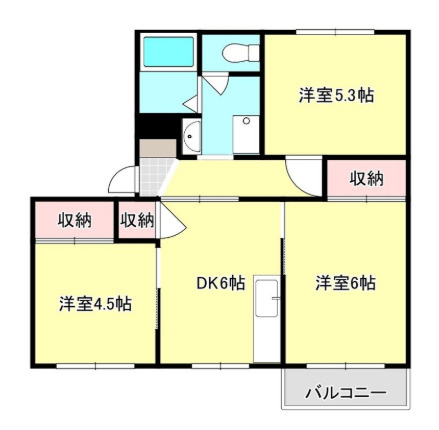 AG REGA福田Ⅱの間取り