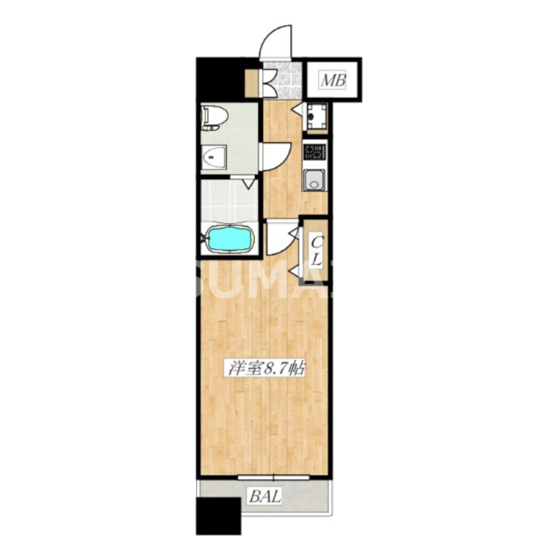 北区王子１丁目の賃貸マンションの間取り|間取り☆