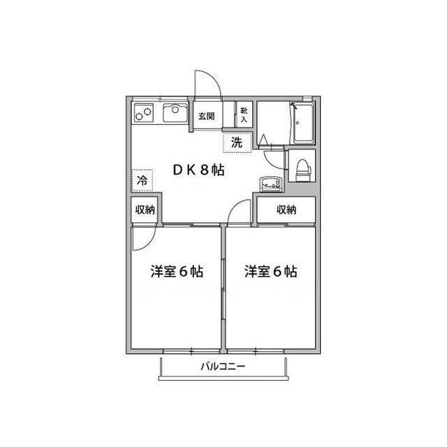 ドミール片岡の間取り