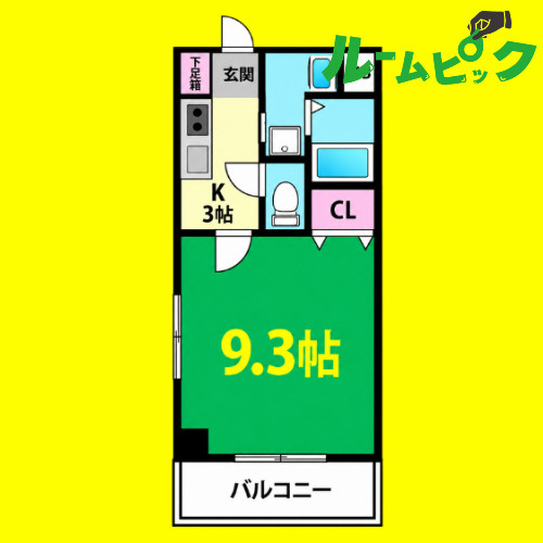 アプレシオ八田　名古屋市賃貸　仲介手数料無料の間取り