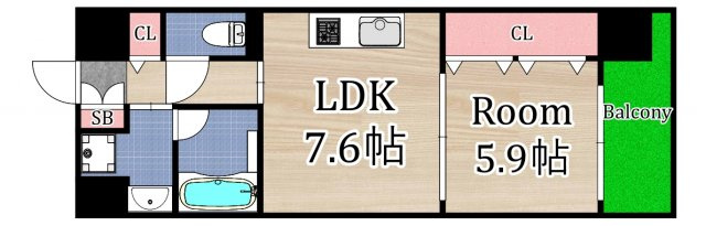 【間取り】 | パトリス城東中央
