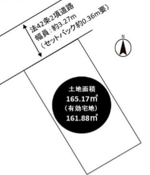 姫路市大津区天満の売地の土地図