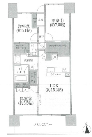 【間取り】 | オーベルグランディオ品川勝島