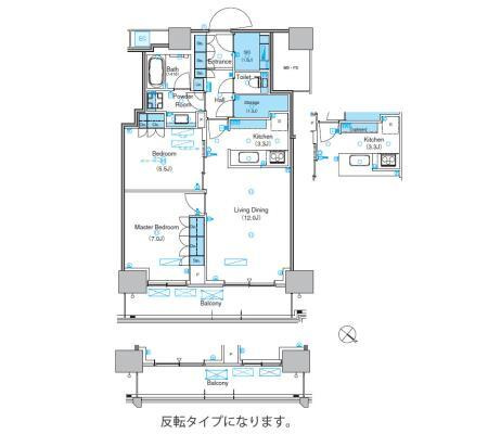 パークアクシス豊洲キャナルの間取り
