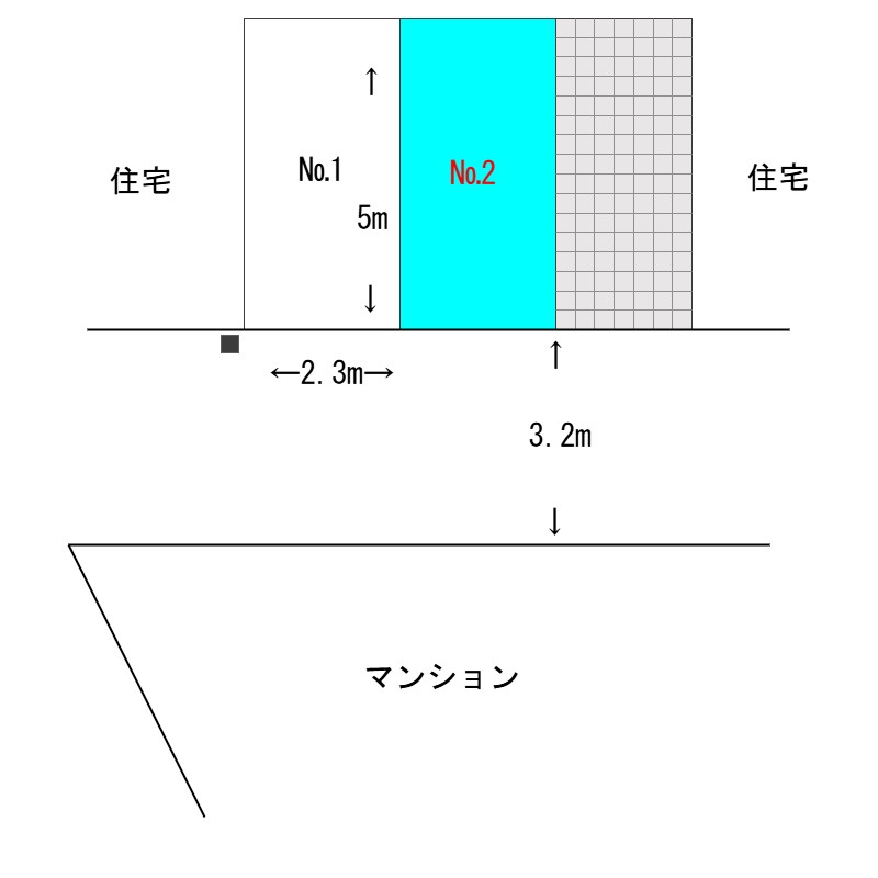 マーレ赤羽駐車場の区画図