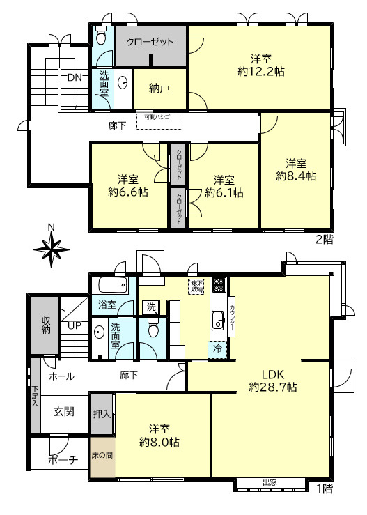 明石市大久保町山手台3丁目戸建の間取り