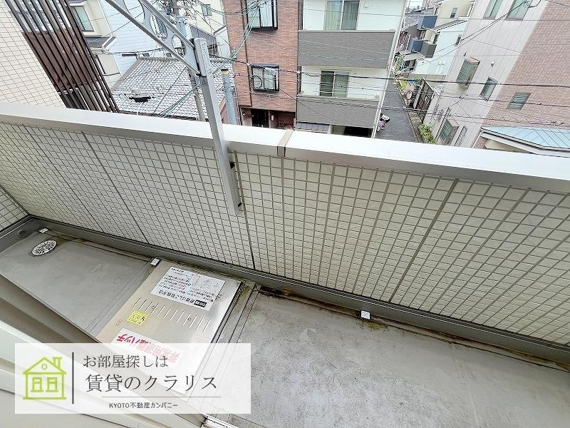 ボヌール壬生のバルコニー