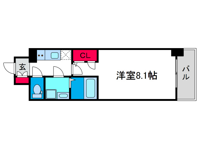 エスリードレジデンス弁天町グランデの間取り