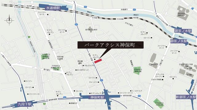 パークアクシス神保町の地図