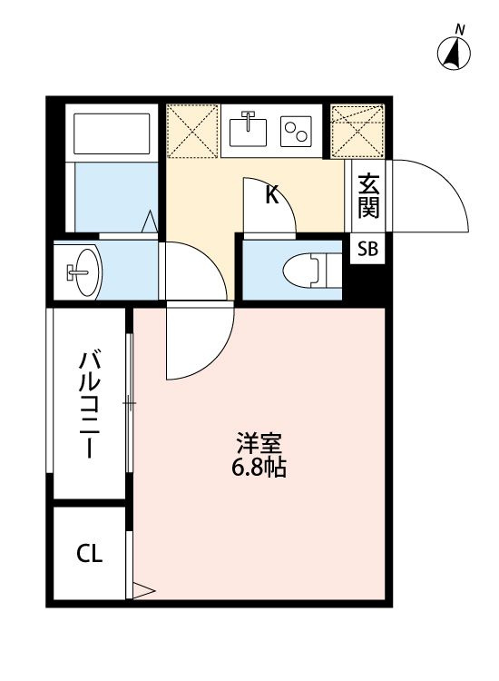 tocco江北(トッココウホク)の間取り