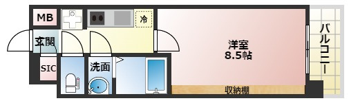 【間取り】 | La Douceur天王寺