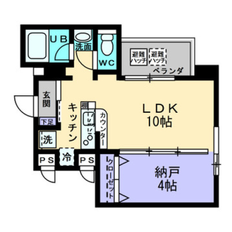コリドール中央の間取り|間取図