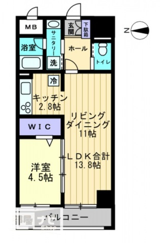 アルティザ高松中央町の間取り|間取図
