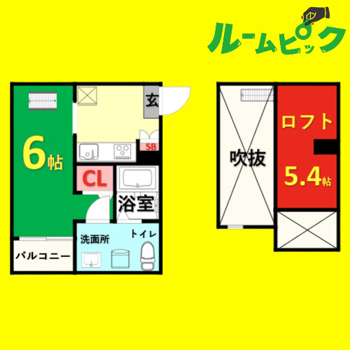 スワンコート　名古屋市賃貸　仲介手数料無料の間取り