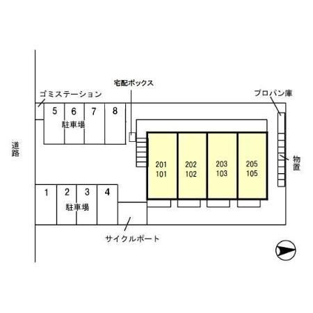 セジュールアニバーサリーの区画図