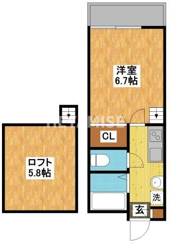 modern palazzo 文教東の間取り