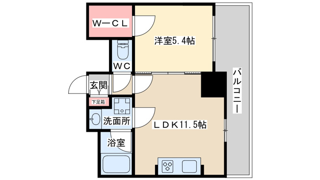 【間取り】 | ザ・パークハビオ天満橋