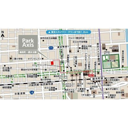 パークアクシス錦糸町・親水公園の地図