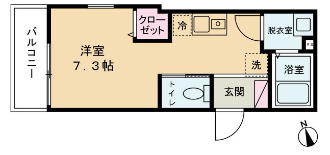 ヴィラセゾン船橋本町Ⅱの間取り
