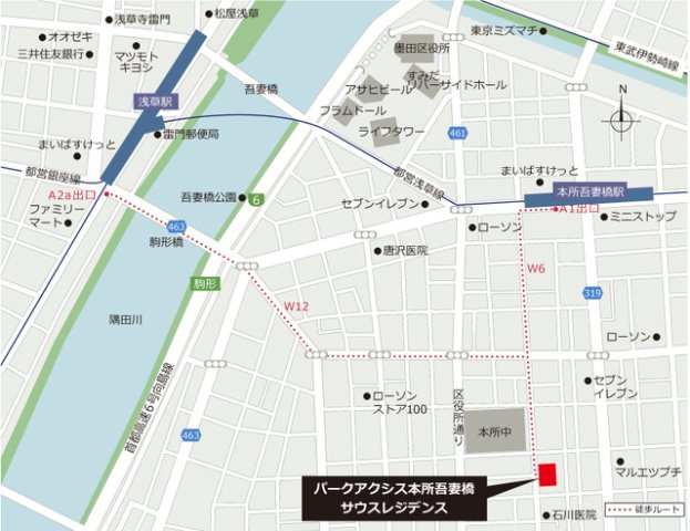 パークアクシス本所吾妻橋サウスレジデンスの地図