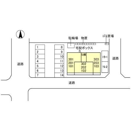 D-Regalo城東Sの区画図
