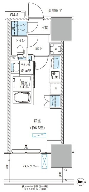 パークアクシス西大島コンフォートスクエアの間取り