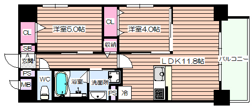 【間取り】 | フェリースヴィダ福島