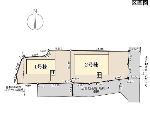 リーブルガーデン安中市古屋第5　の区画図