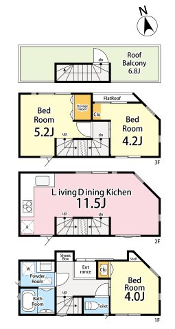 【区画図】 | 中野区中央4丁目　建築条件付売地 | 3LDK＋ルーフバルコニー