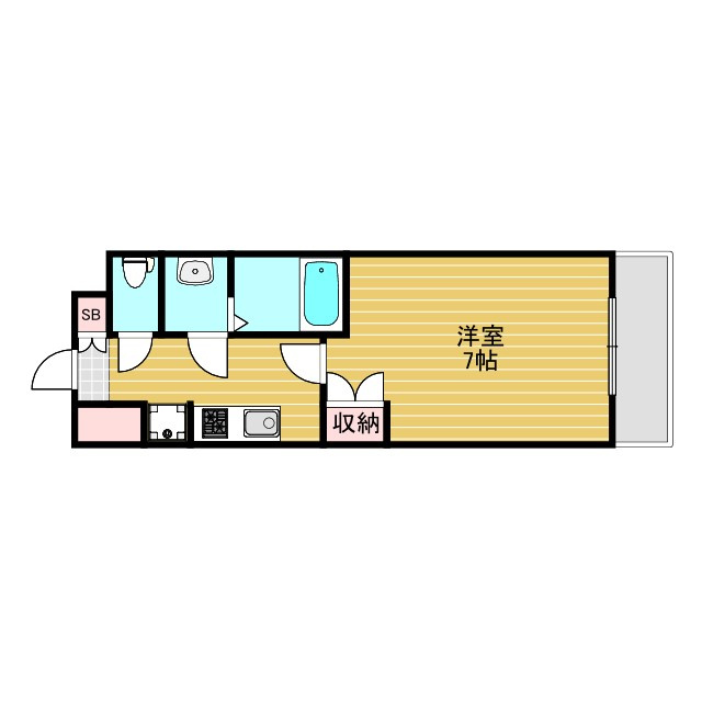 メロディア新北野の間取り