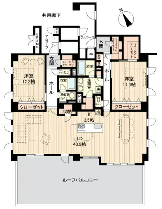 プレミスト首里金城町の間取り