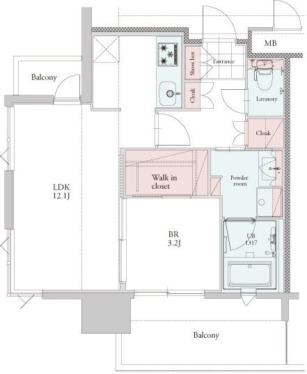 新品家具付きマンション住吉7(KaGood福岡)の間取り|※間取りと異なる場合は現状を優先します。