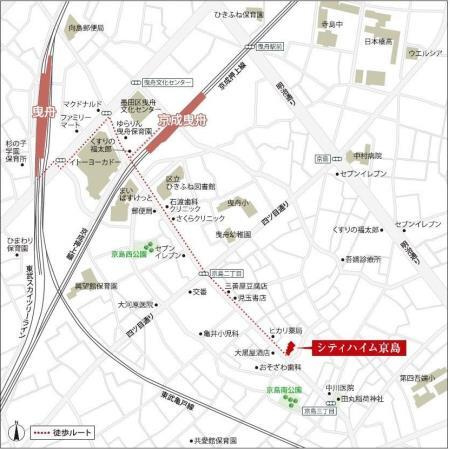 シティハイム京島の地図