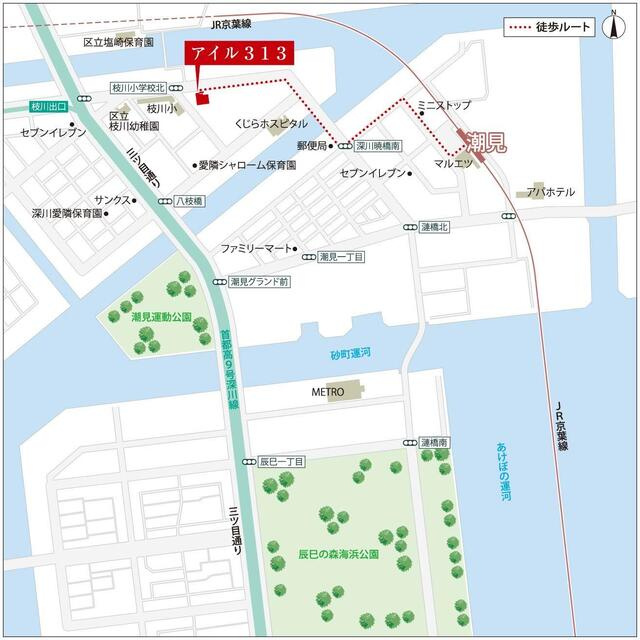 アイル３１３の地図