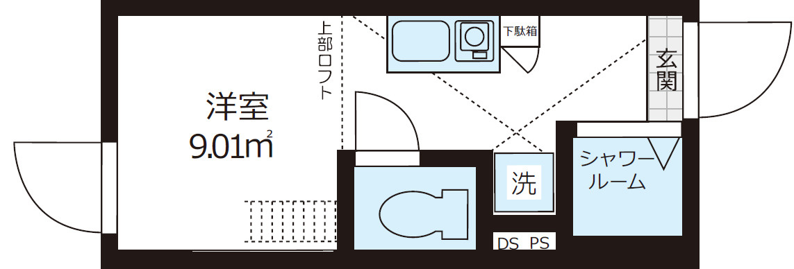 豊島区上池袋２丁目のアパートの間取り