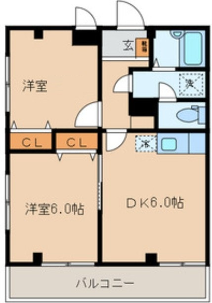 アクシス西新宿の間取り|間取りです。