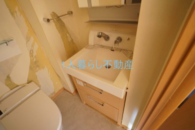 【独立洗面台】 | CITY SPIRE上池台 | 独立洗面台、小物を置くことができて便利です