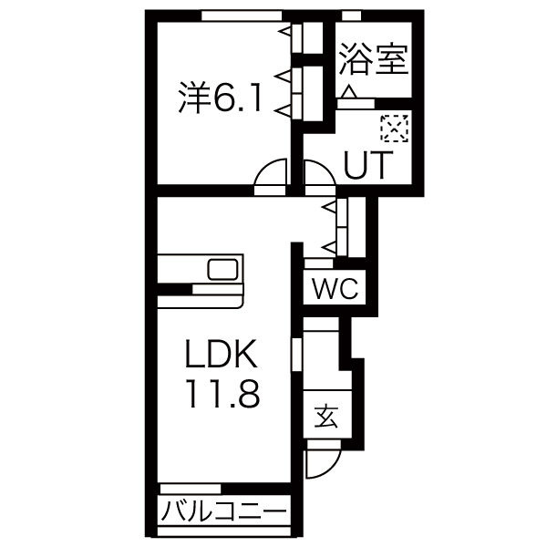 モルゲンレーテ南沢Aの間取り