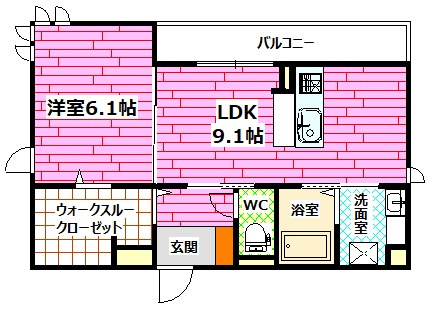 コリーヌ宮の町の間取り